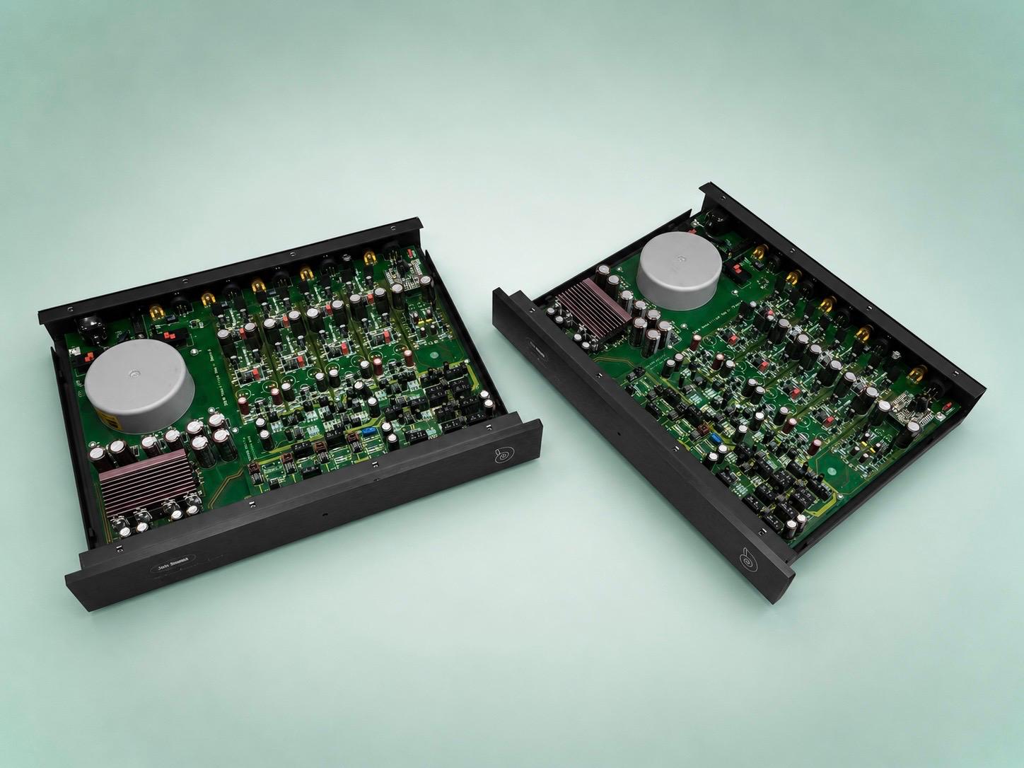 Opened Bowers & Wilkins Nautilus crossovers
